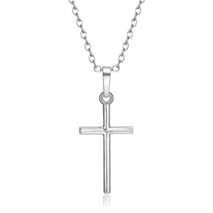 Simple Christian Cross Chain Necklace