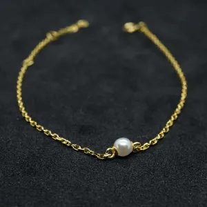 Sola X - Minimalist Single Pearl Bracelet