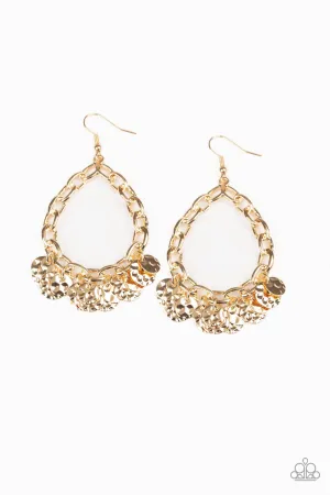 Street Appeal - Gold Earrings - Paparazzi Accessories