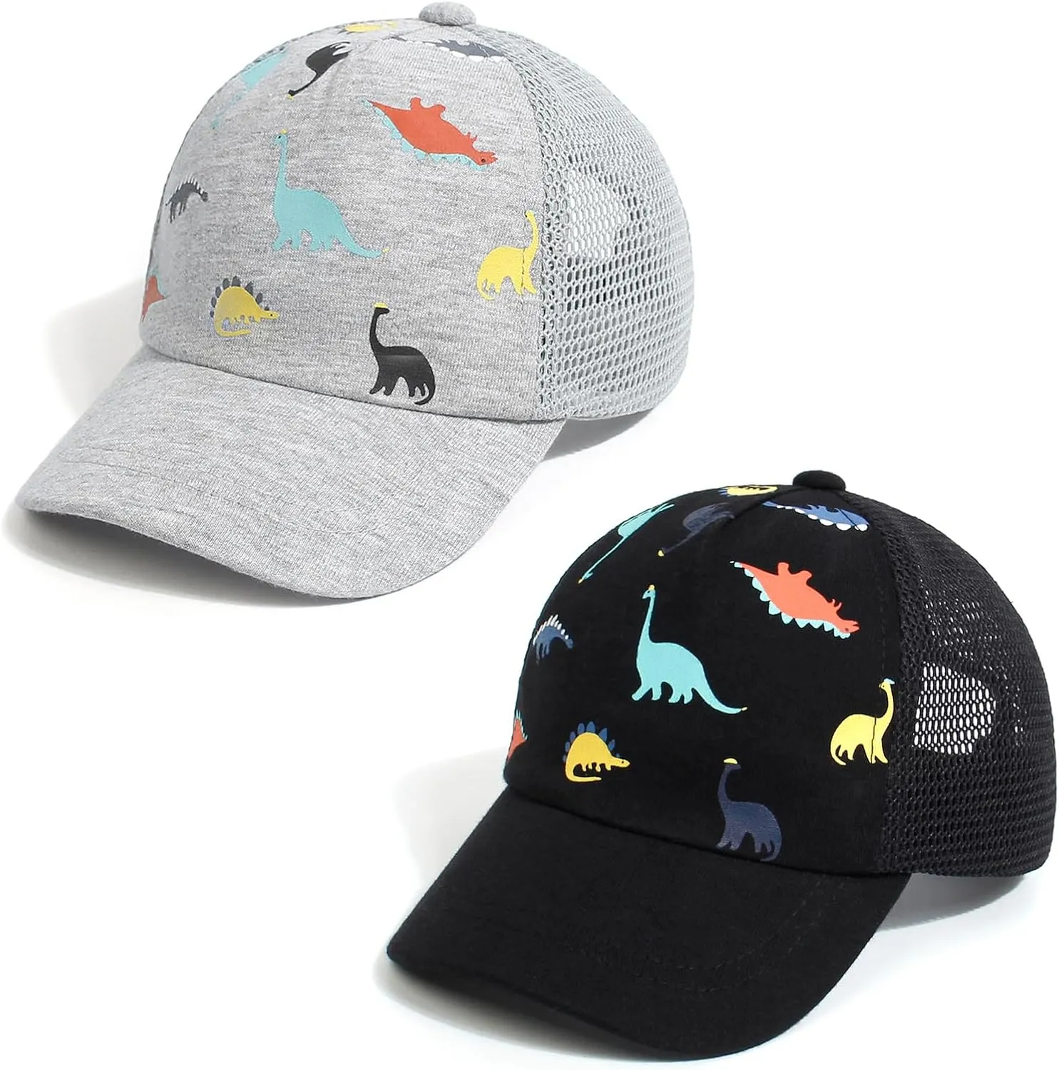Toddler Baseball hat Baby Cap Sun hat Printed Dinosaur Motif Kids Boys Girls Age 0-8T