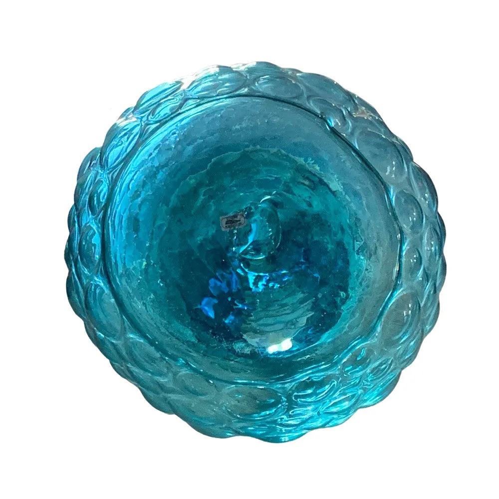 Translucent Blue Glass Vase