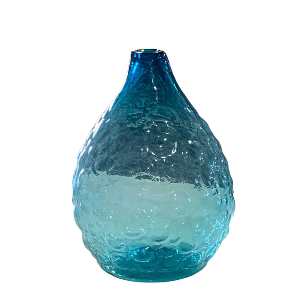Translucent Blue Glass Vase