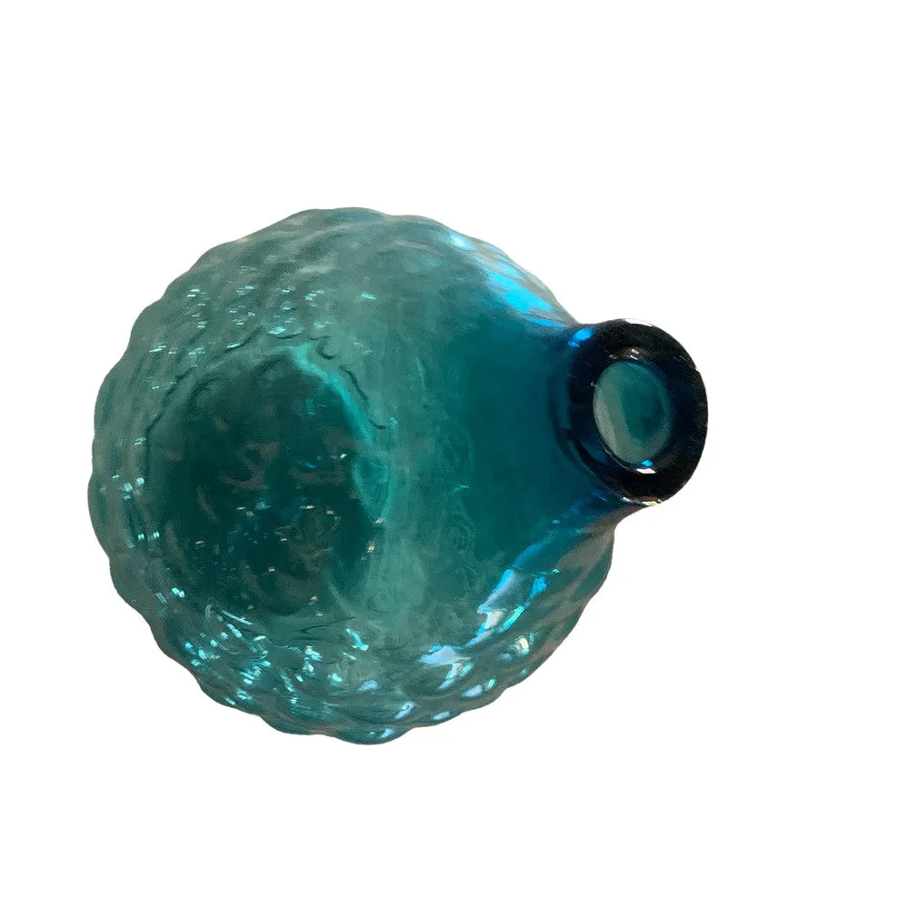 Translucent Blue Glass Vase