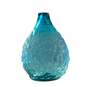 Translucent Blue Glass Vase