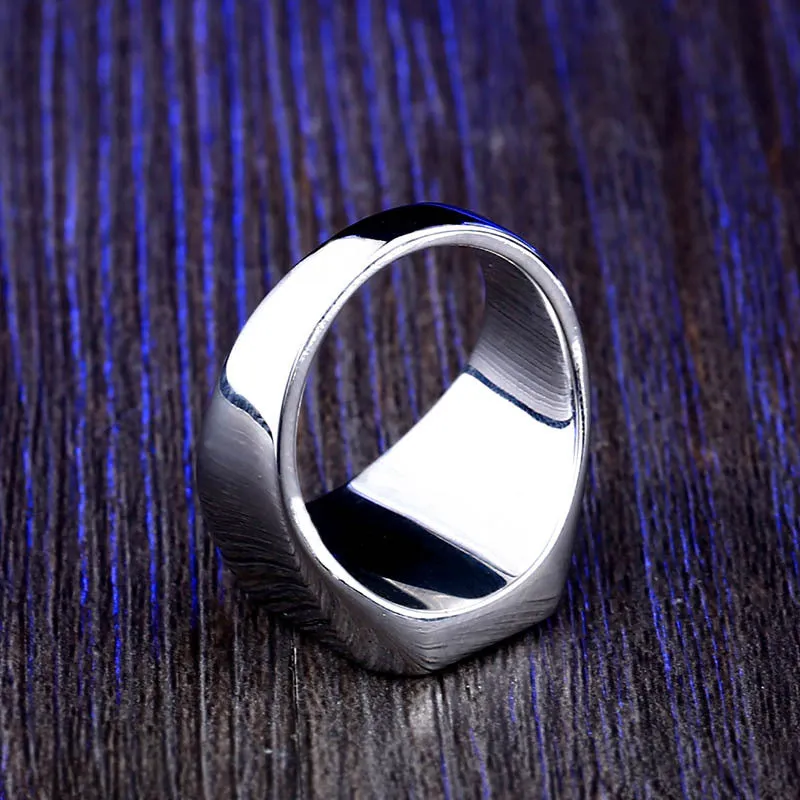 Trendy Customizable Titanium Steel Gemstone Ring for All - Korean Inspired Wholesale
