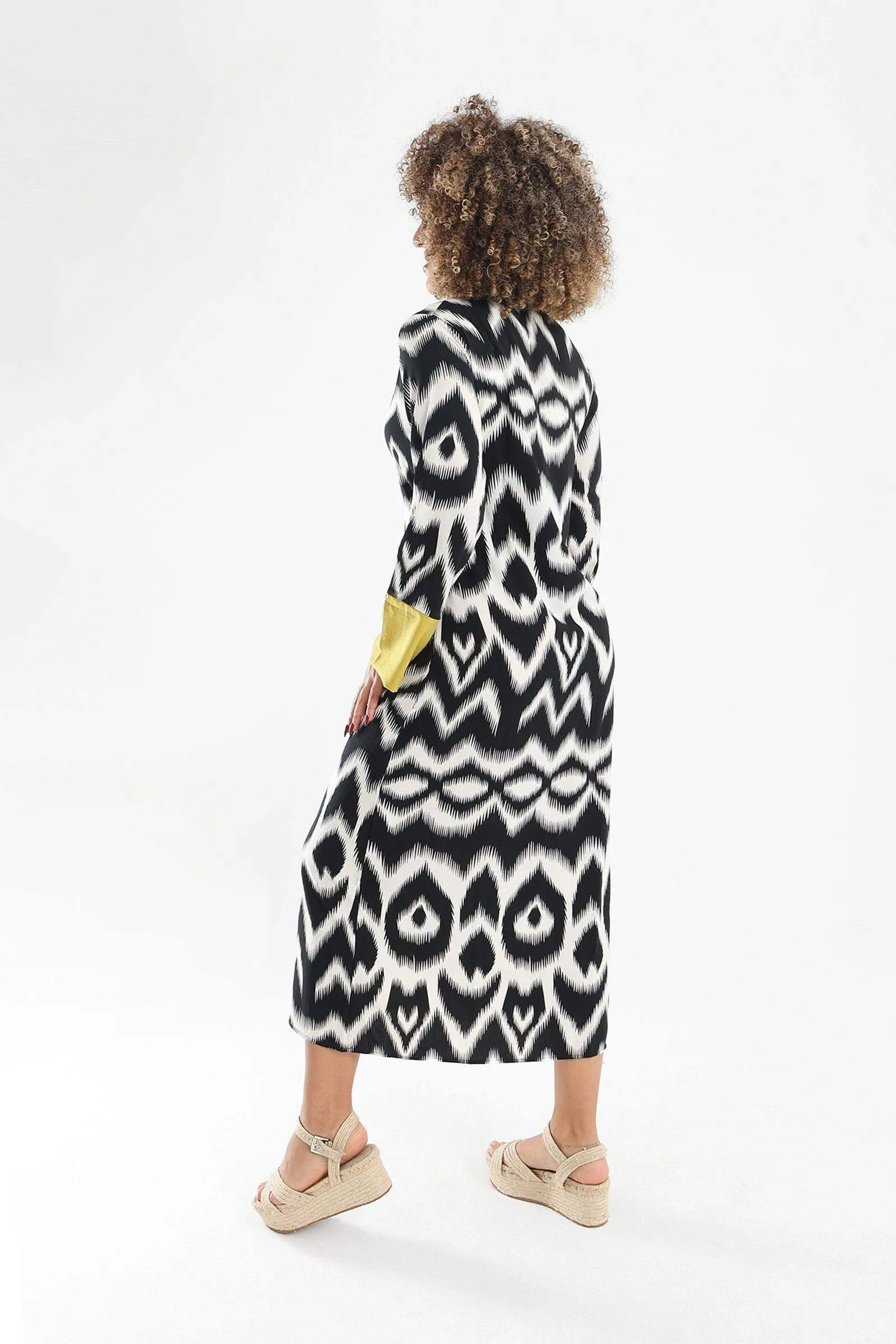 Tritone Printed Shirt Dress