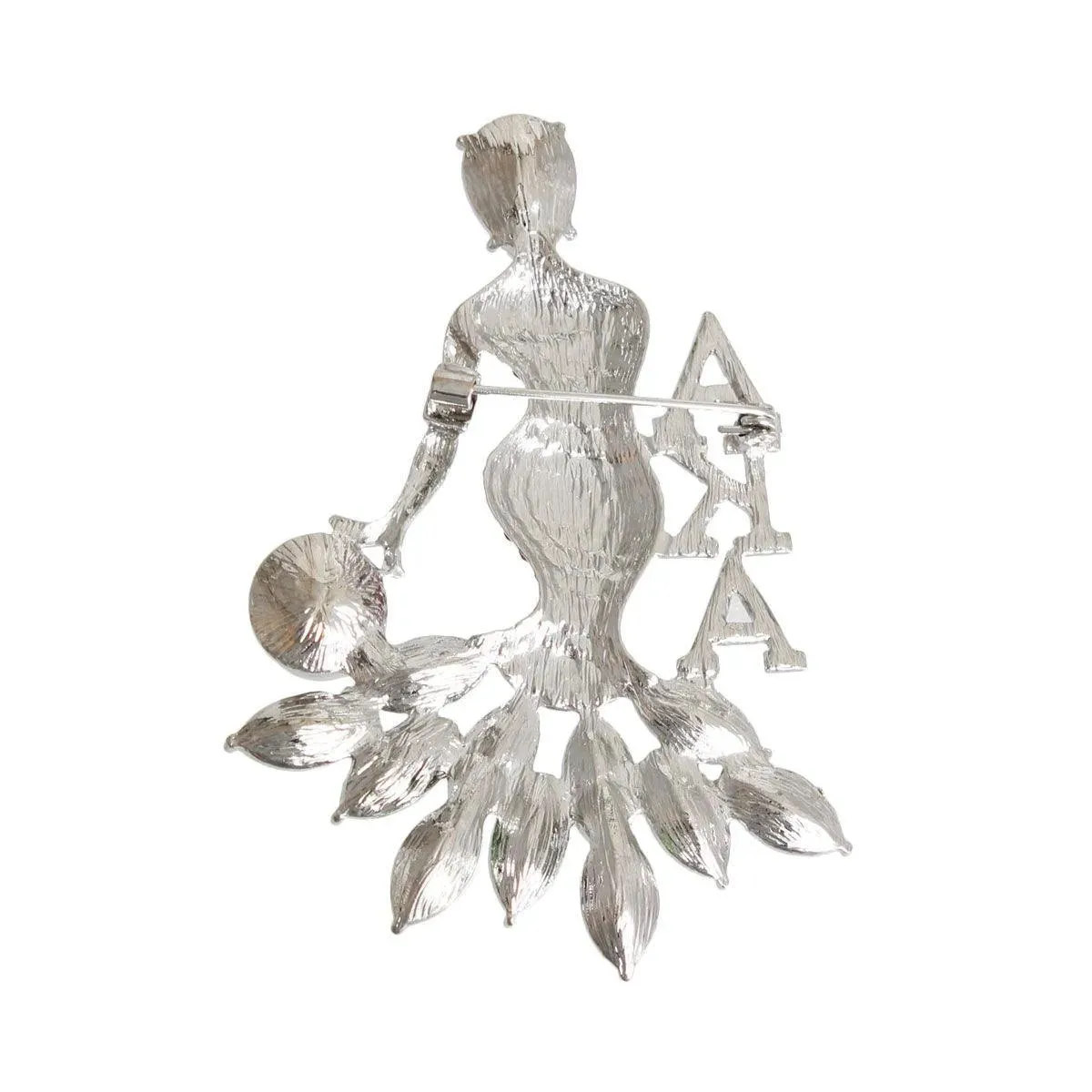 Upgrade Your Style with Our Pink and Green Gowned Brooch Pin